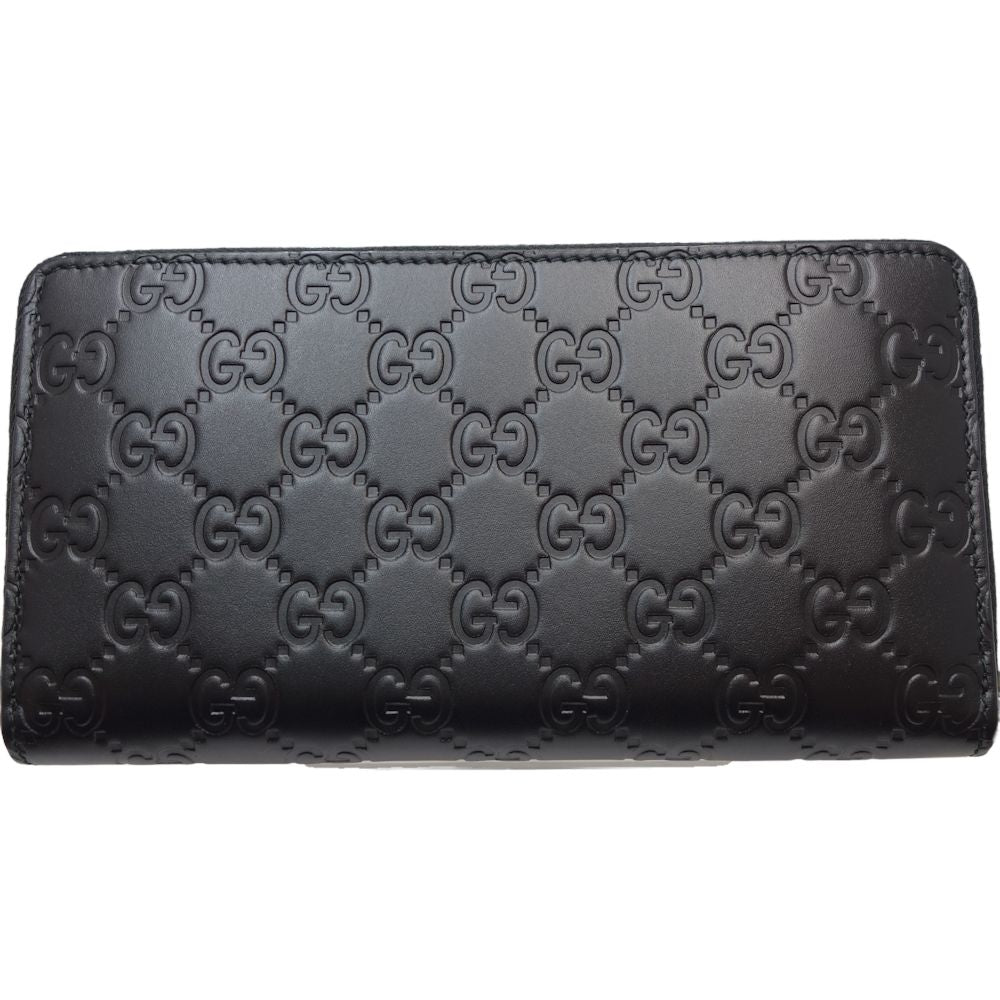 Gucci Leather Zip-Around Wallet Black