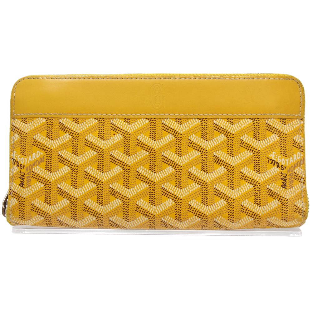 Goyard Matignon GM Yellow PVC Long Wallet