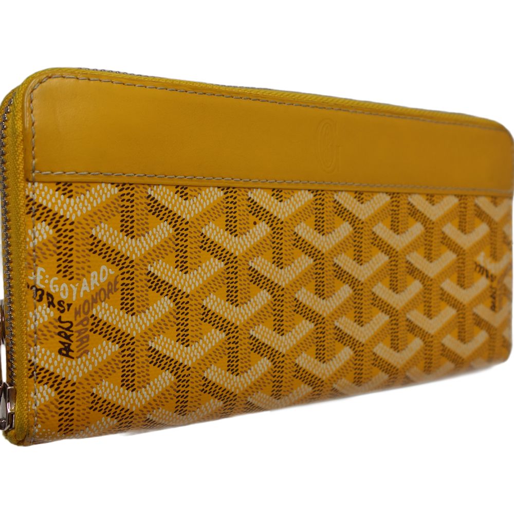 Goyard Matignon GM Yellow PVC Long Wallet