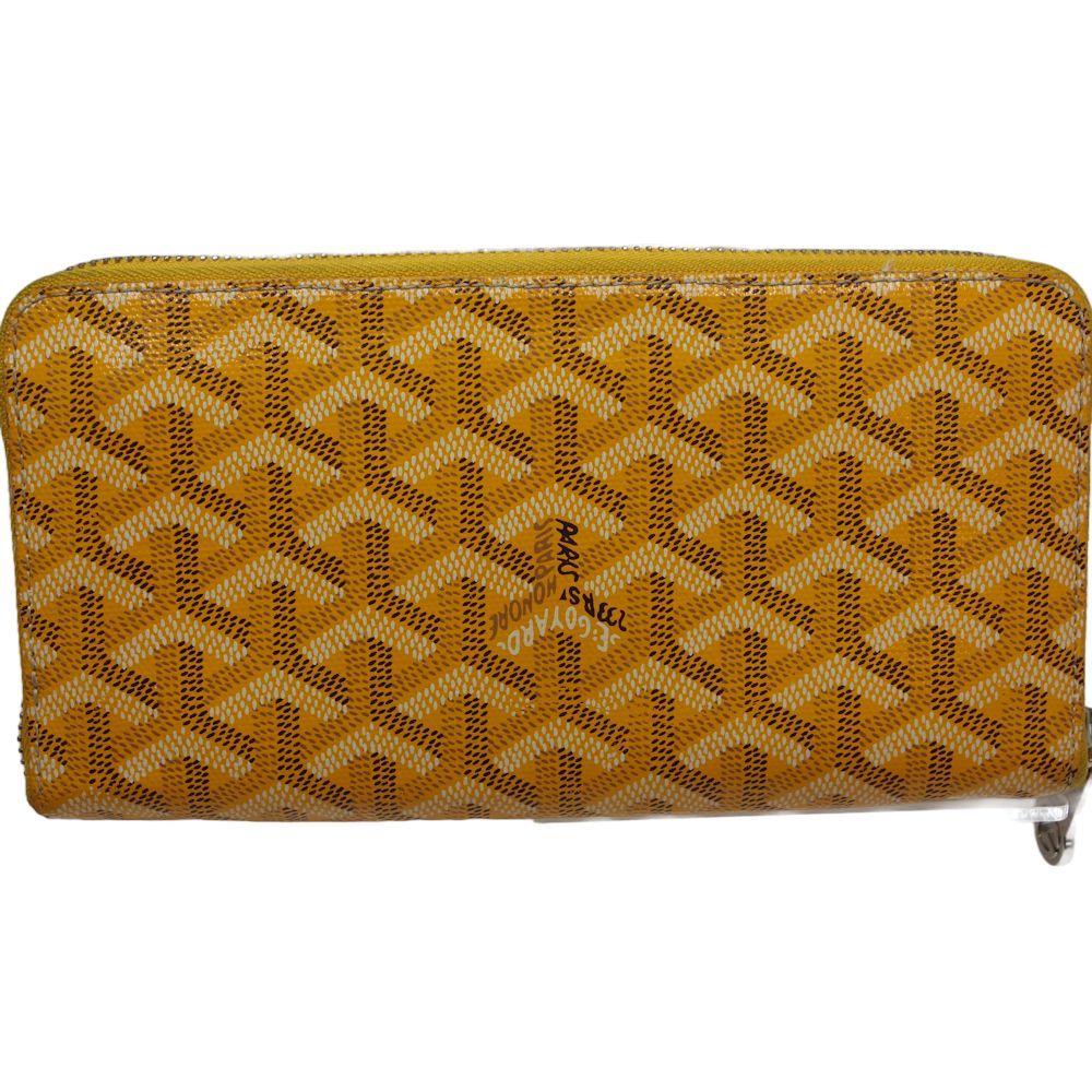 Goyard Matignon GM Yellow PVC Long Wallet