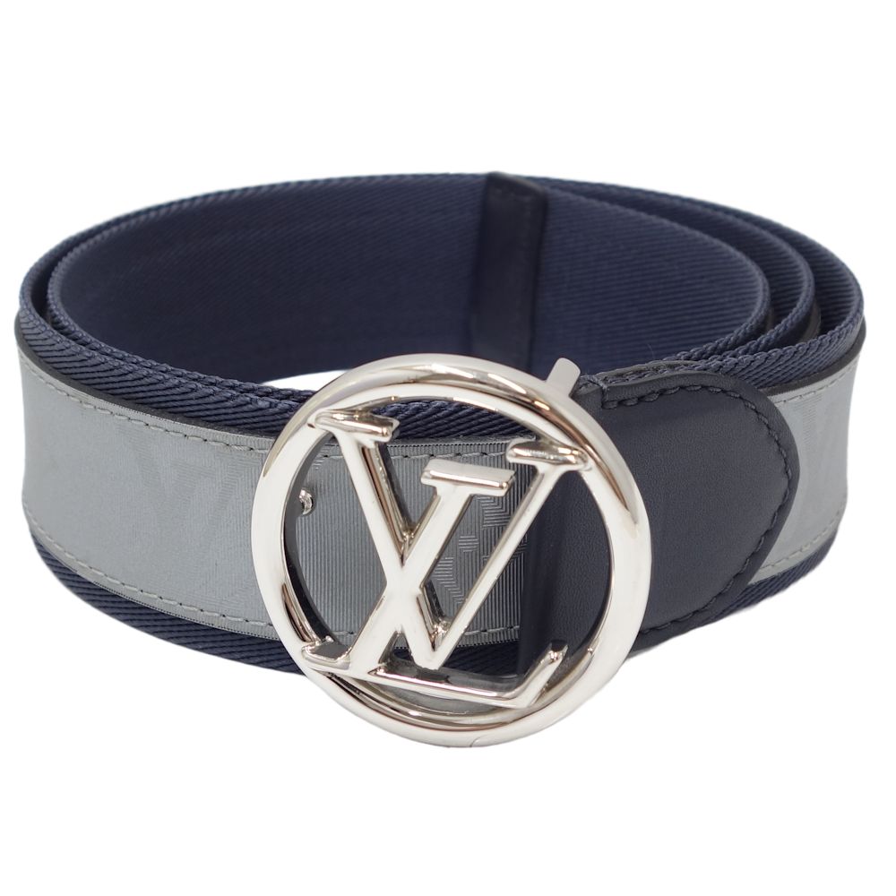 Louis Vuitton LV Circle Belt M0129 Navy Gray