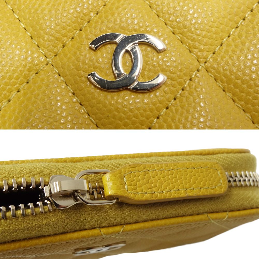 Chanel Caviar Skin Classic Zip Coin Purse AP0216