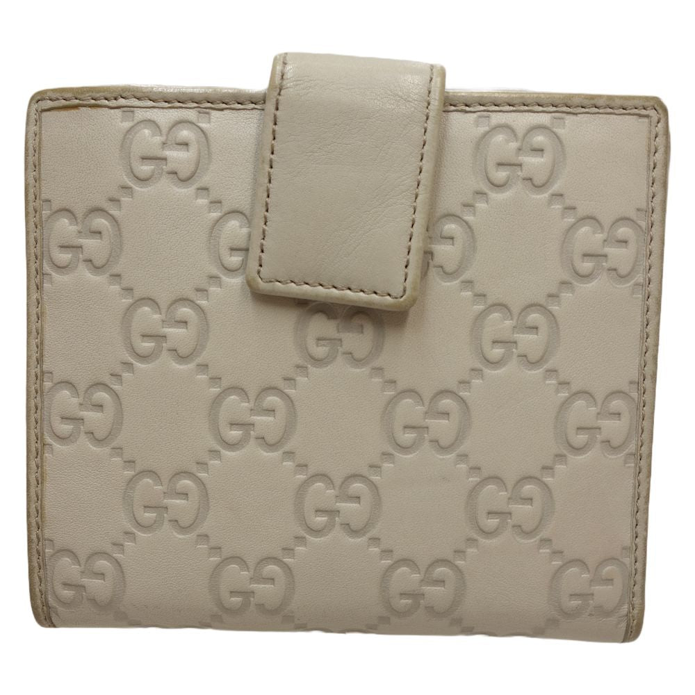 Gucci Leather Bifold Wallet Ivory