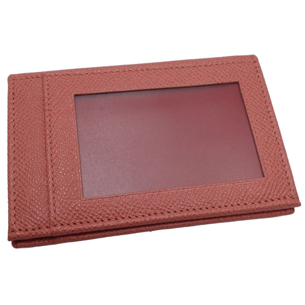 Bvlgari Grain Calf Leather Card Case