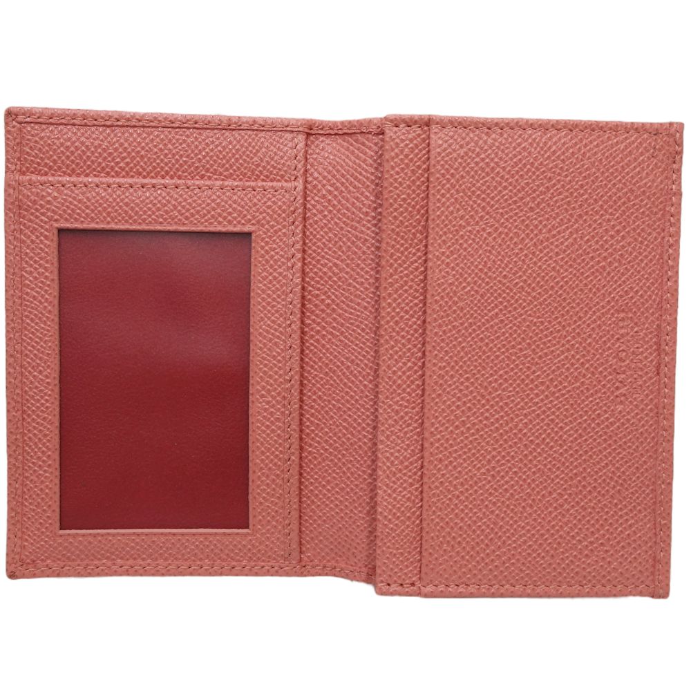 Bvlgari Grain Calf Leather Card Case