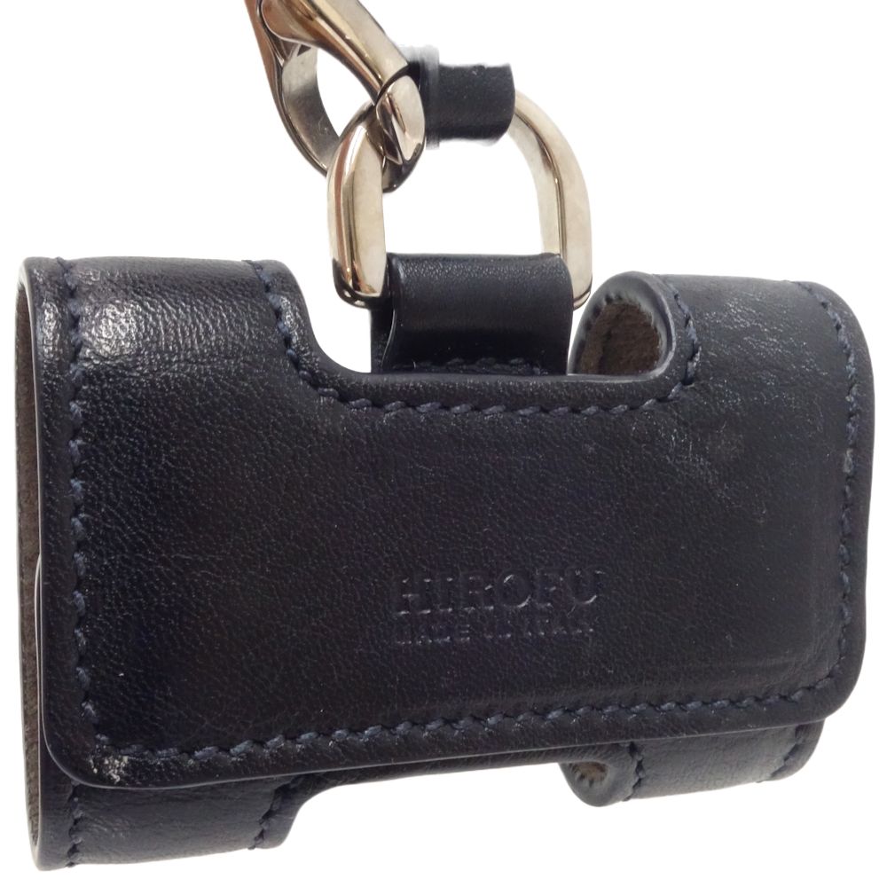 HIROFU Leather Glove Holder Navy