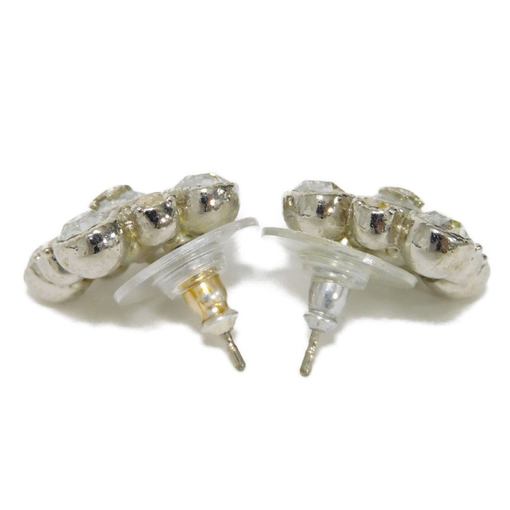 Chanel Crystal Flower Coco Mark Earrings A37285