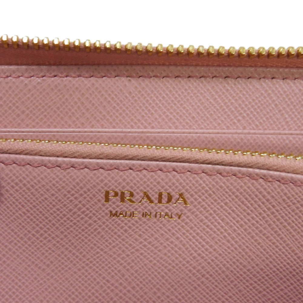 Prada Saffiano Leather Zip Wallet