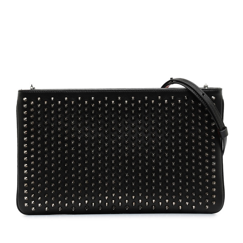 Christian Louboutin Loubiposh Spiked Clutch Bag Leather Shoulder Bag 1165013 in Excellent condition