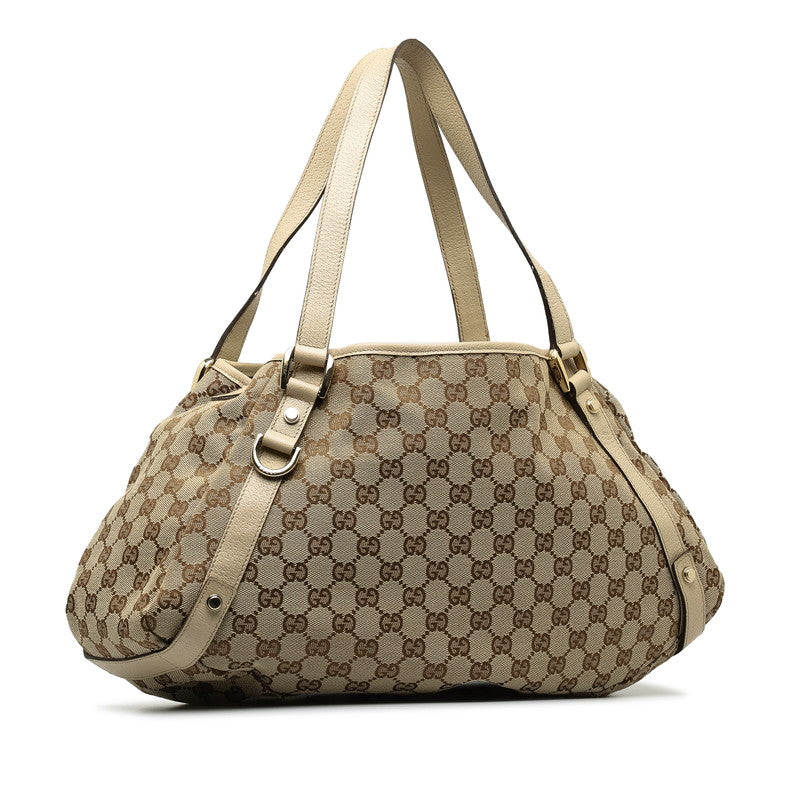 Gucci GG Canvas Abbey Shoulder Bag Canvas Shoulder Bag 130736 in Good condition