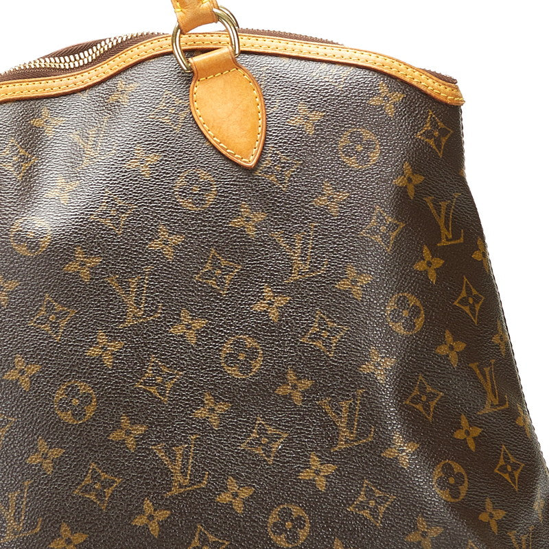 Louis Vuitton Monogram Lockit MM Handbag M40606 Brown PVC Leather