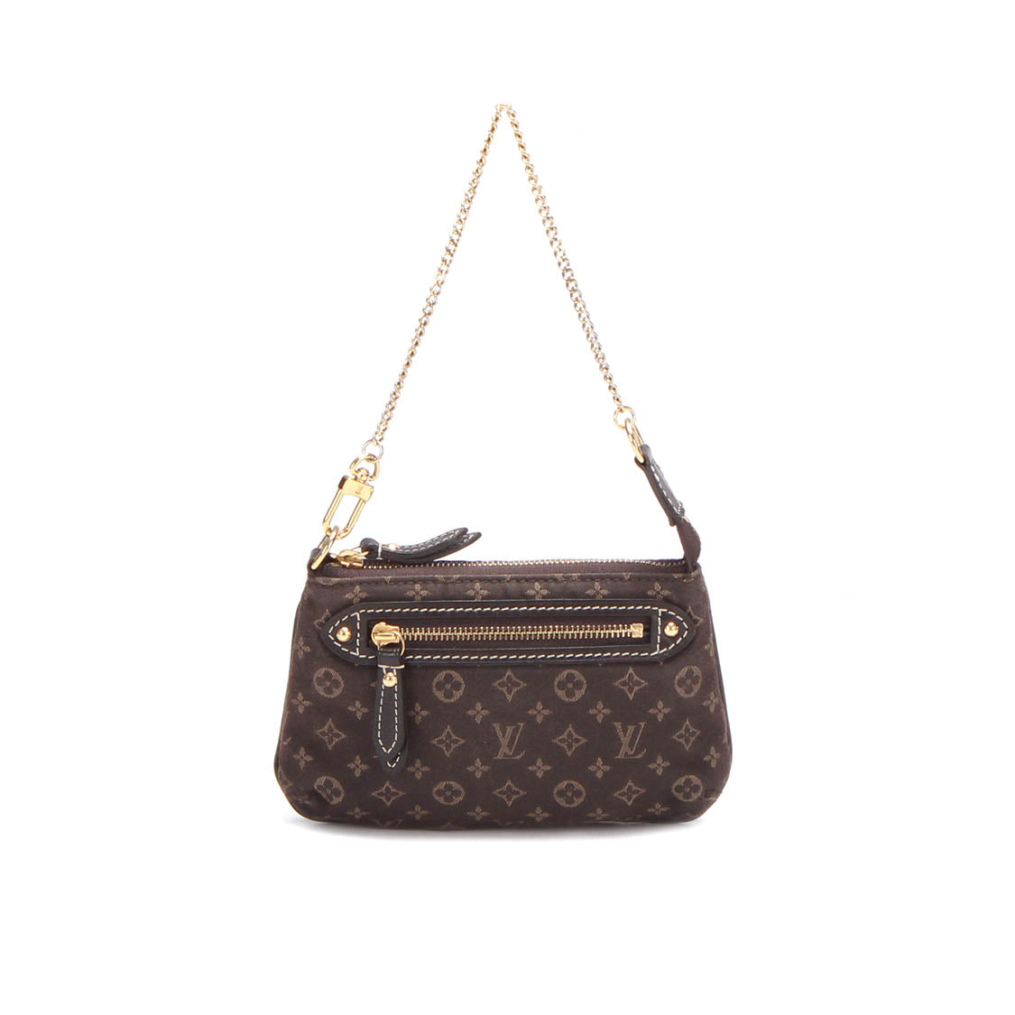 Louis Vuitton Monogram Mini Lin Pochette Accessoires Canvas Shoulder Bag in Great Condition