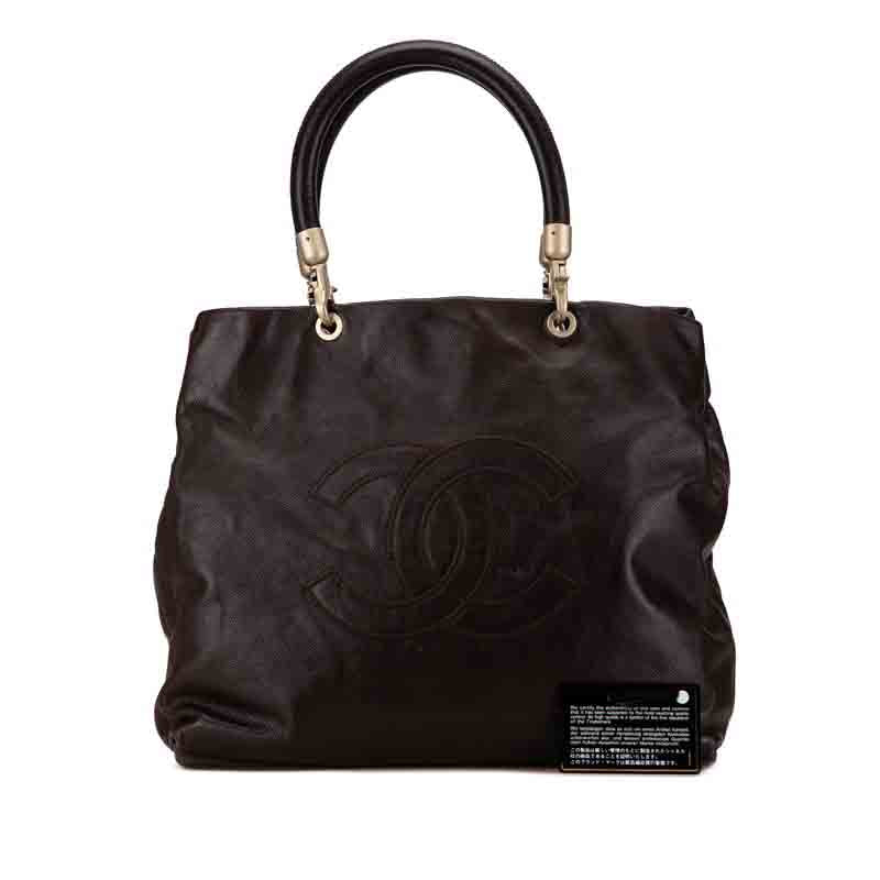 Chanel Caviar Skin Coco Mark Tote Bag