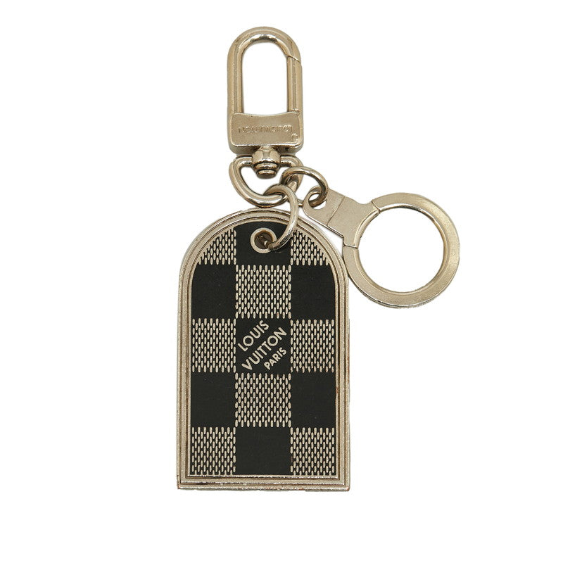 Louis Vuitton Damier Metal Bag Charm Keyring M65770 in Very Good Condition