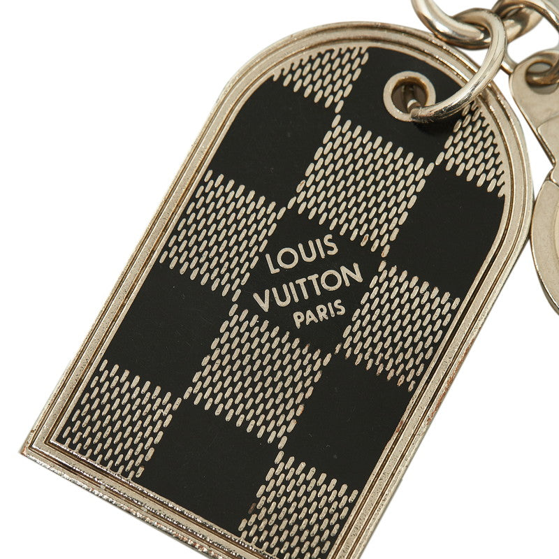 Louis Vuitton Damier Metal Bag Charm Keyring M65770 in Very Good Condition