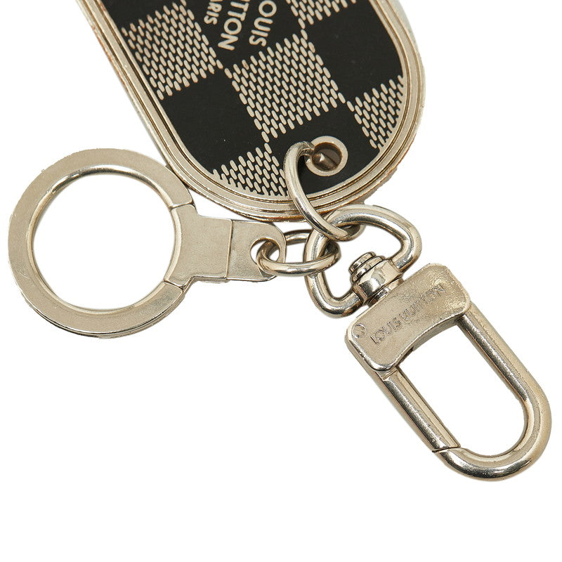 Louis Vuitton Damier Metal Bag Charm Keyring M65770 in Very Good Condition