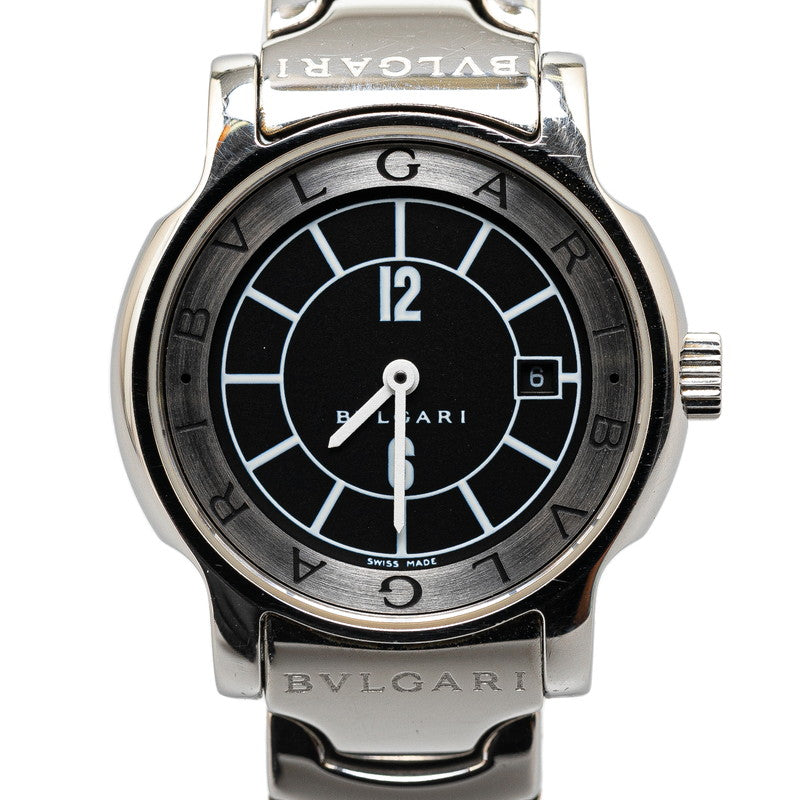 Bvlgari Solo Tempo Quartz Watch ST29S Stainless Steel in Very Good Condition