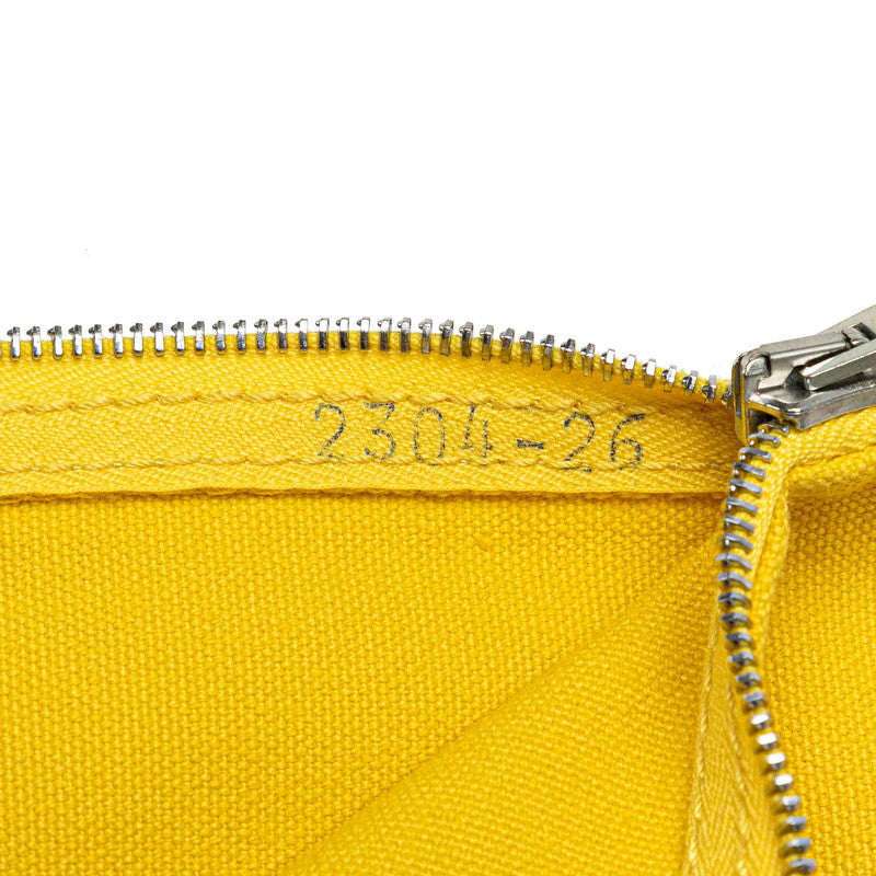 Hermes Canvas Yachting Pouch Yellow