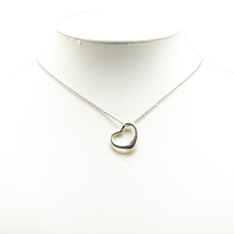 Tiffany & Co Open Heart Necklace Silver