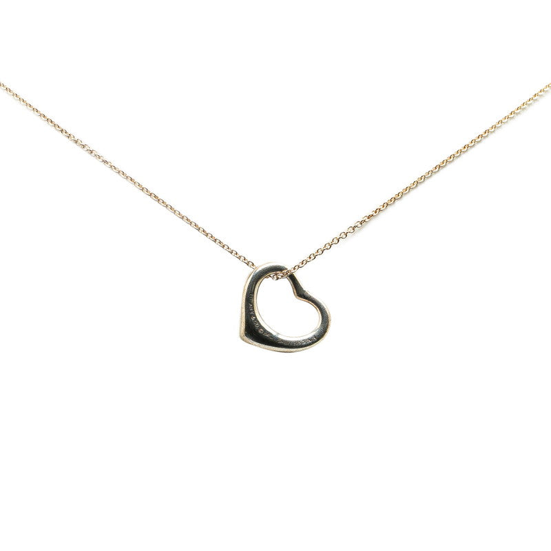 Tiffany & Co Open Heart Necklace Silver