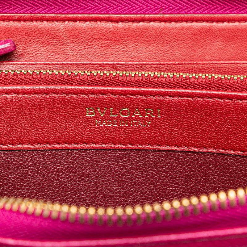 Bvlgari Leather Round Zipper Long Wallet 280567