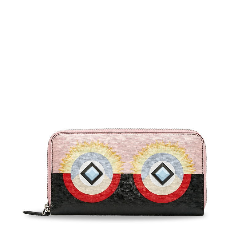 Fendi Monster Leather Continental Wallet 8M0299