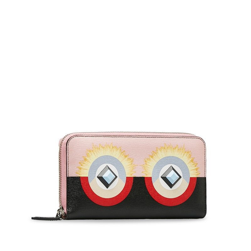 Fendi Monster Leather Continental Wallet 8M0299