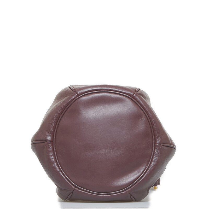 Must de Cartier Leather Bucket Bag