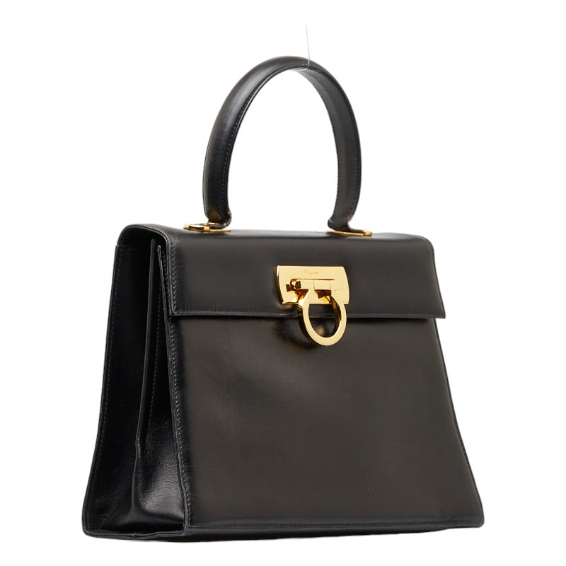 Gancini Leather Handbag O-21 2181