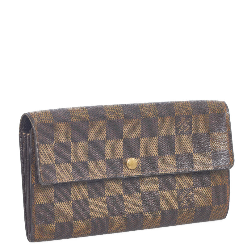 Damier Ebene Portofeuille Sarah Long Wallet N61725