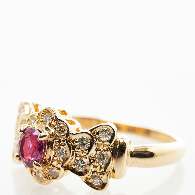 [LuxUness] 18k Gold Ruby Ring Metal Ring in Excellent condition