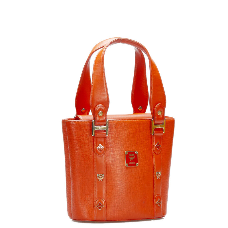 Studded Leather Flap Tote