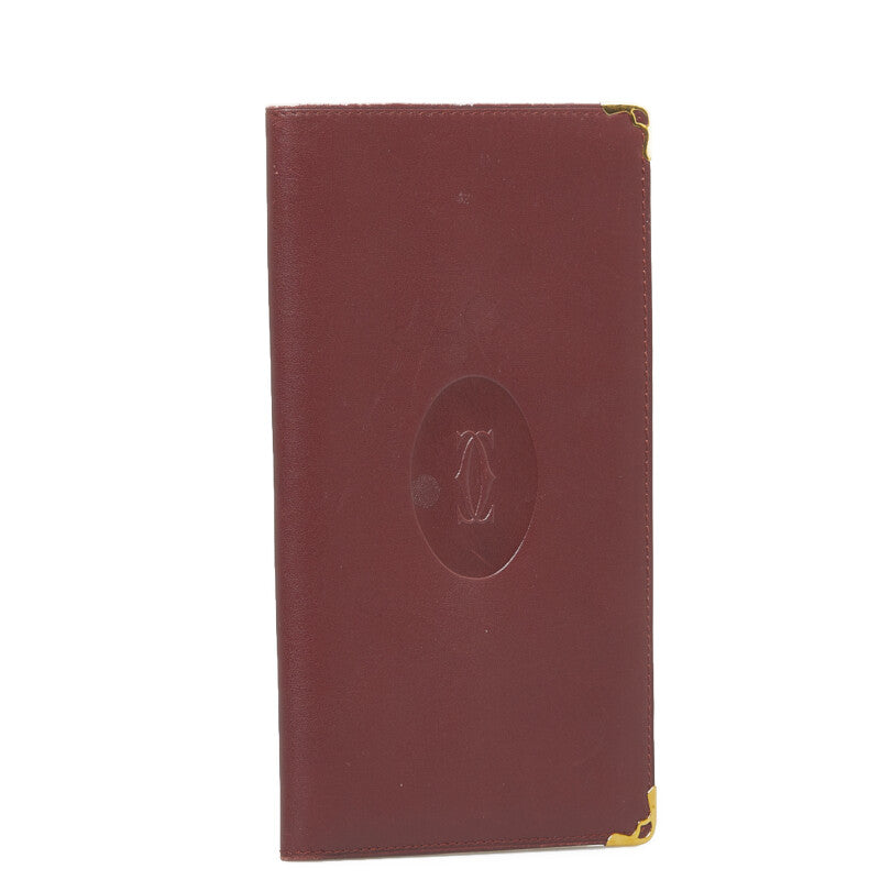 Must de Cartier Leather Card Holder Wallet