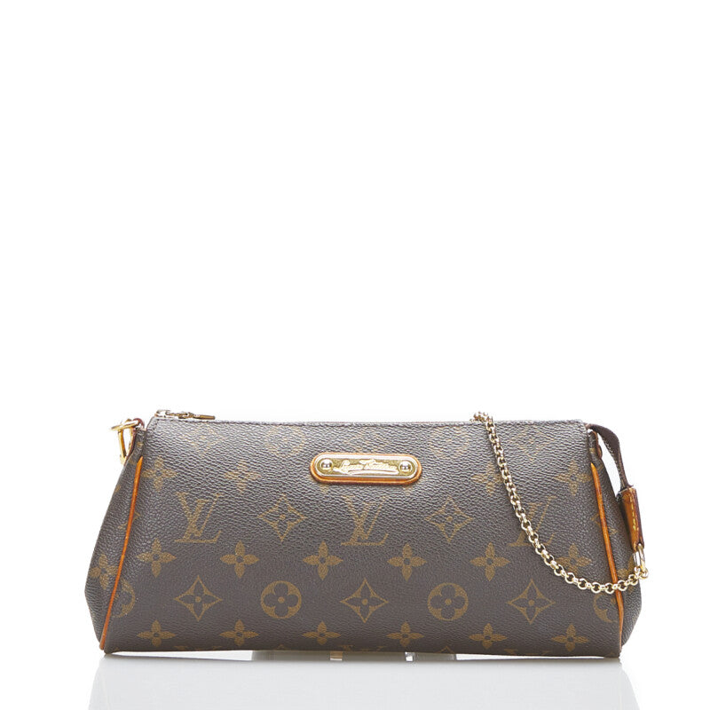 Louis Vuitton  Monogram Eva Pochette With Strap Canvas Shoulder Bag N55213 in Good condition