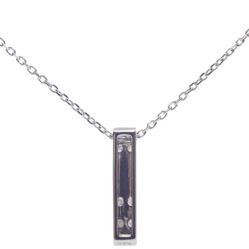 Tasaki 18K Cube Bar Necklace Metal Necklace in Excellent condition