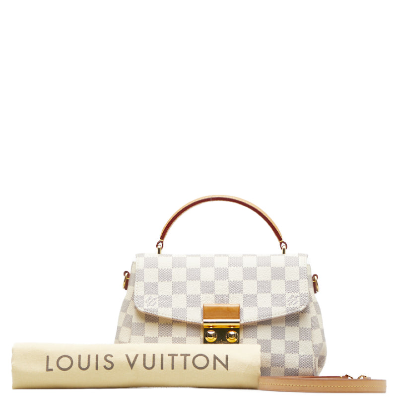 Louis Vuitton Damier Azur Croisette Handbag Canvas N41581 in Good condition