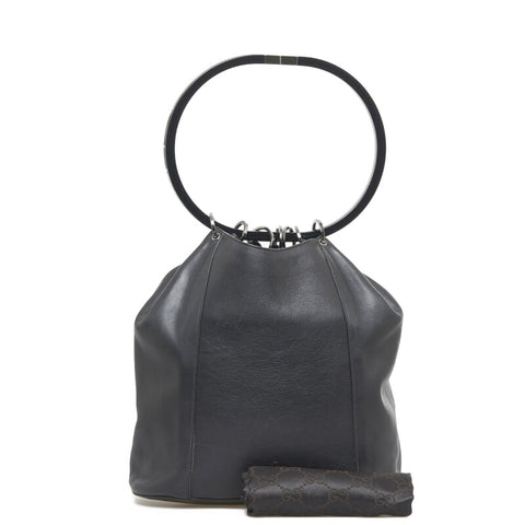Leather Ring Handle Bag 001 3733