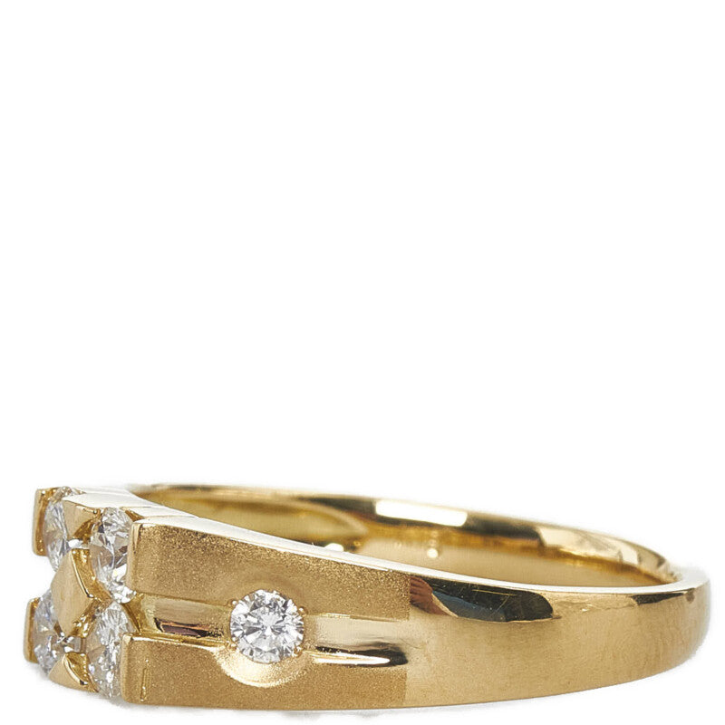 No-brand, 0.52ct Diamond, Women's Ring, Size 12.5, K18 Yellow Gold (Pre-owned)