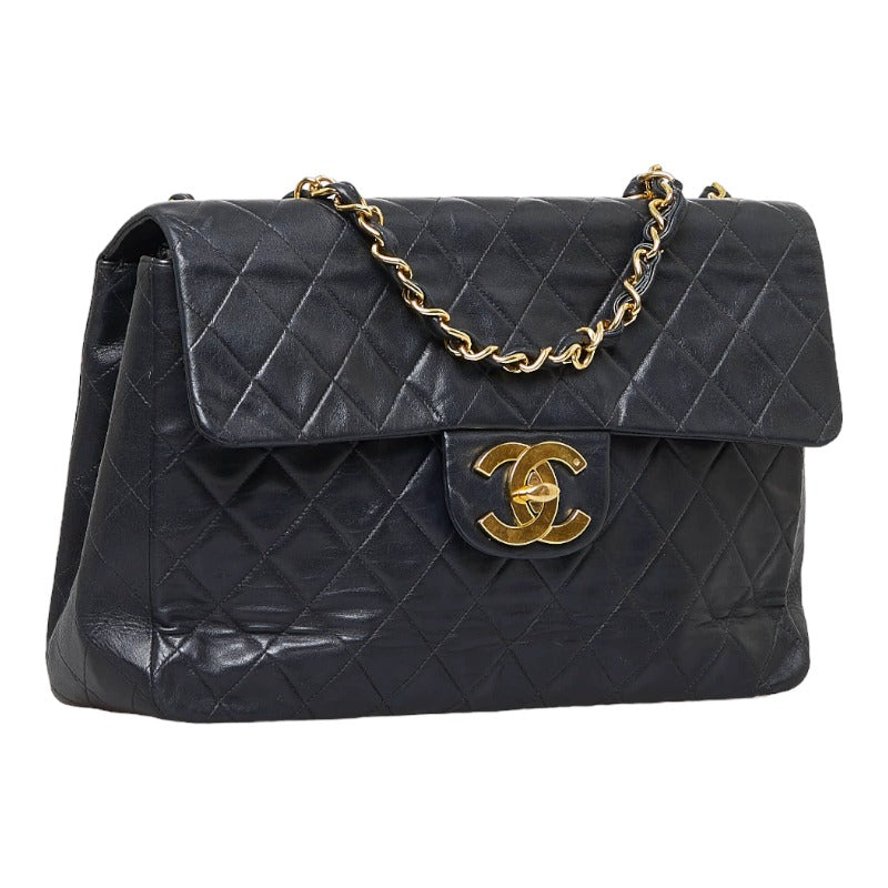 Chanel Maxi Classic Single Flap Bag Leather Shoulder Bag in Good condition