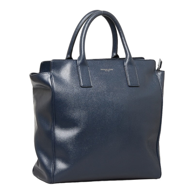 Michael Kors Leather Tote Handbag Navy