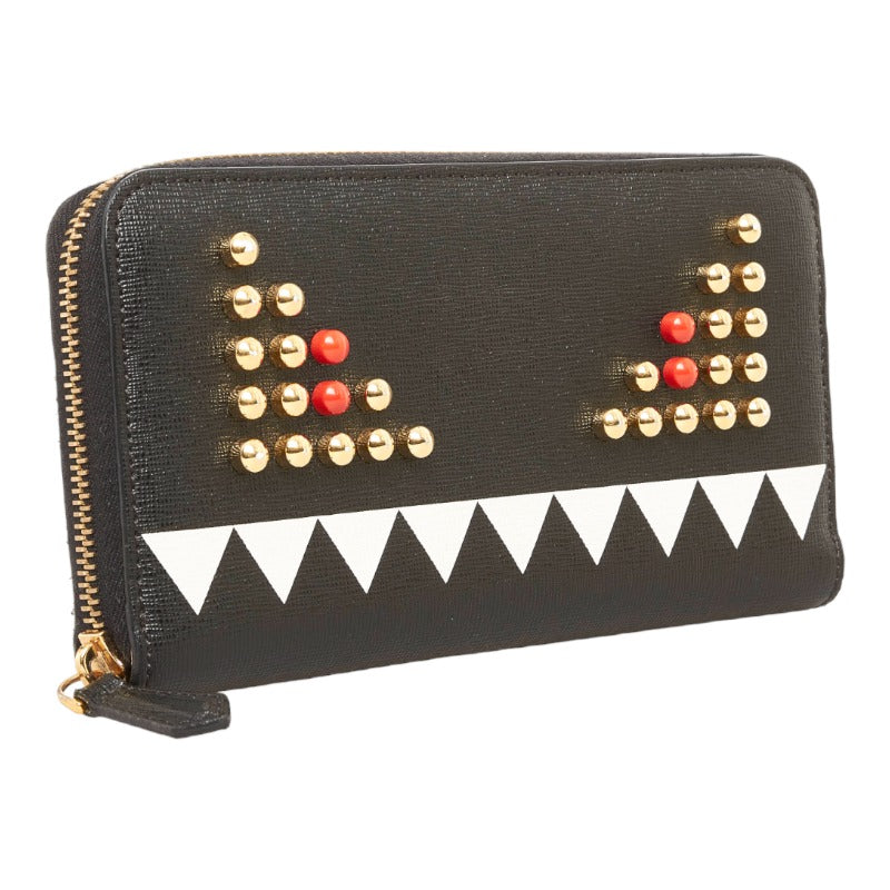 Monster Eyes Leather Zippy Wallet 8M0299