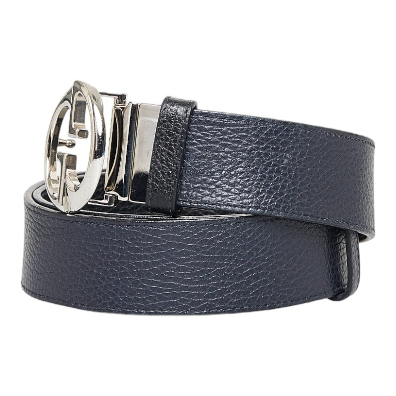 Interlocking G Leather Belt 449715