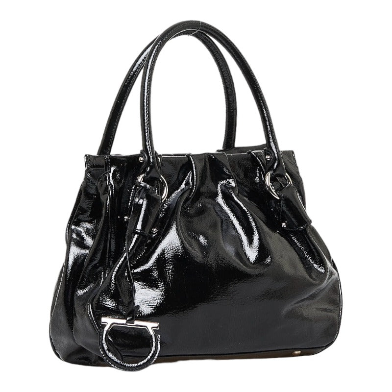 Gancini Patent Leather Handbag EY-21 A066