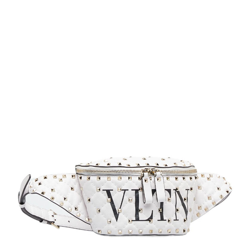 VLTN Rockstud Spike Leather Belt Bag