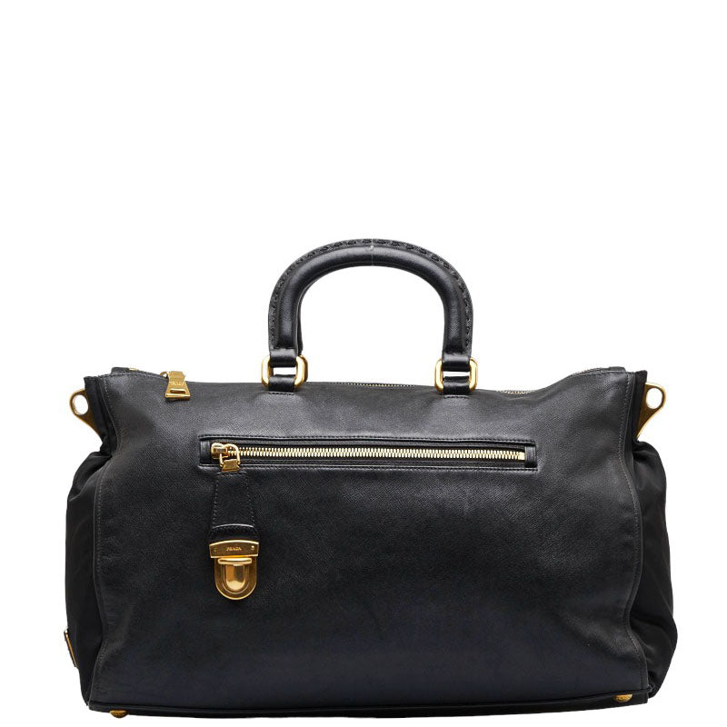 Leather & Nylon Handbag