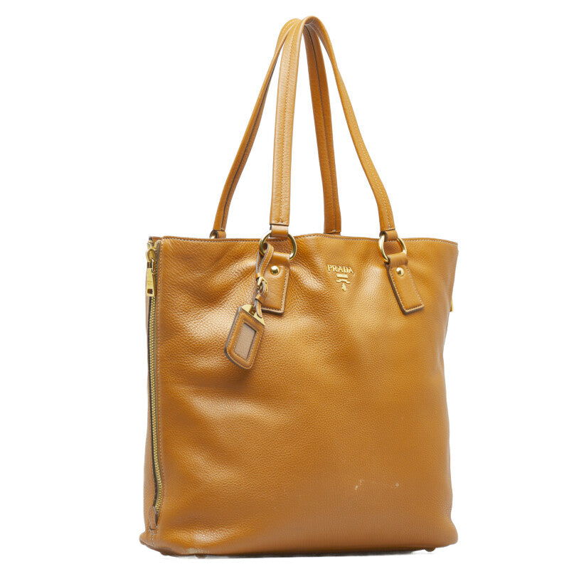 Prada Vitello Daino Tote Bag Leather Tote Bag in Fair condition