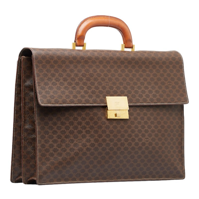 Celine Macadam Canvas Briefcase Canvas Business Bag in Good condition