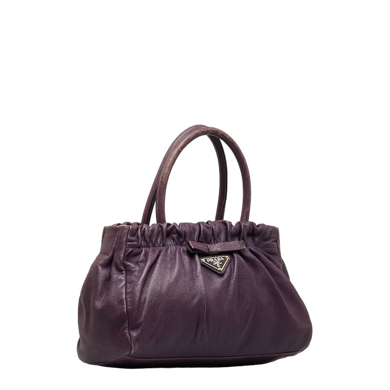 Leather Bow Handbag