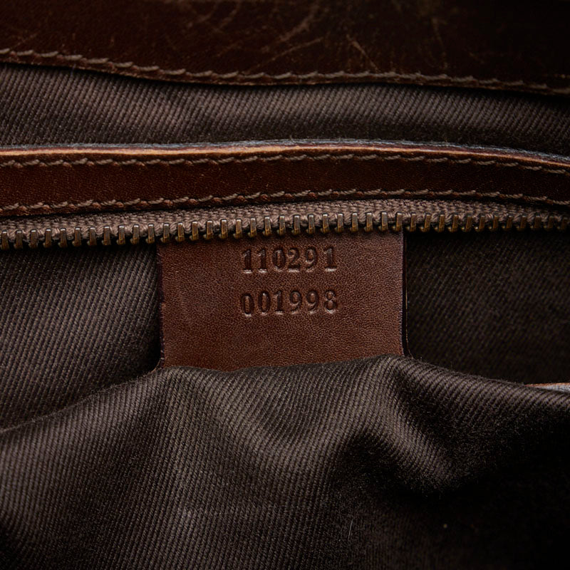 GUCCI GG Monogram Piston Tote Bag Black 110291