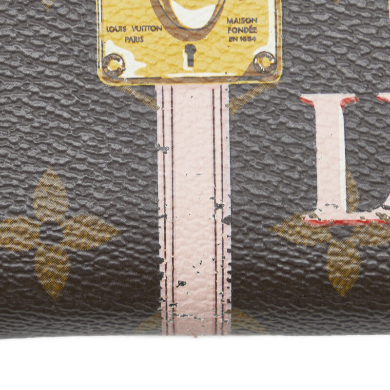 Authentic LOUIS VUITTON Monogram (trunk) Zippy coin purse M62617